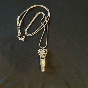 Brighton Silver Heart Lanyard